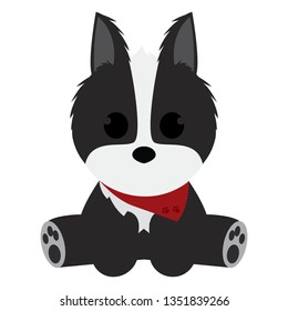 Abstract cute dog