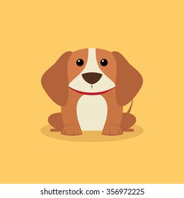 abstract cute dog on a special background