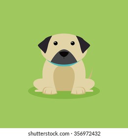 abstract cute dog on a special background