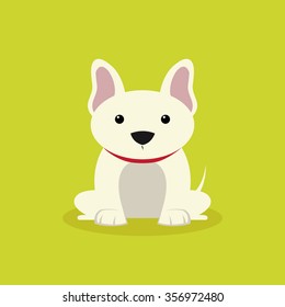 abstract cute dog on a special background