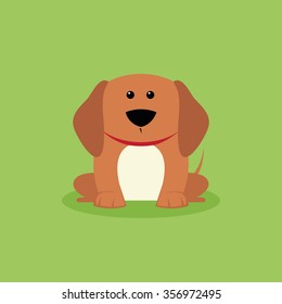 abstract cute dog on a special background
