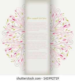 Abstract cute doodle brochure vector eps 10