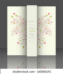 Abstract cute doodle brochure vector eps 10 