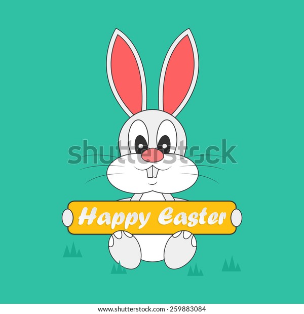 Download Abstract Cute Easter Rabbit Banner Your Stock Vector ...
