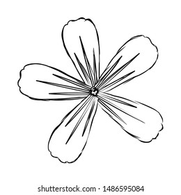 abstract cute flower on a white background