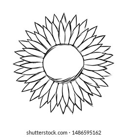 abstract cute flower on a white background