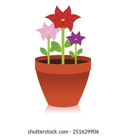 abstract cute flower on a white background