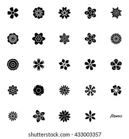 Abstract cute flowers