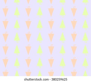 Abstract cute geometric triangle with pink and green yellow on smooth minimal pastel background pattern seamless wallpaper. Vector image