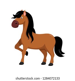 Abstract cute horse vector illustration