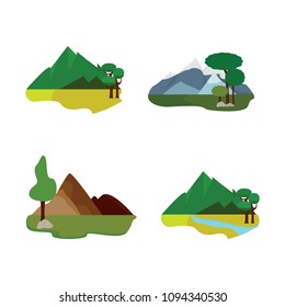 abstract cute landscape