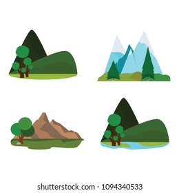 abstract cute landscape