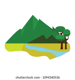 abstract cute landscape