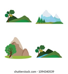 abstract cute landscape