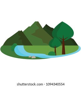 abstract cute landscape