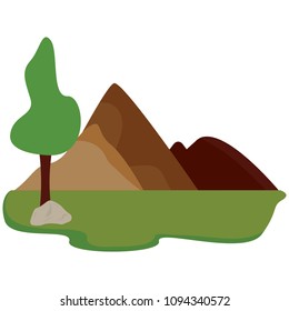 abstract cute landscape