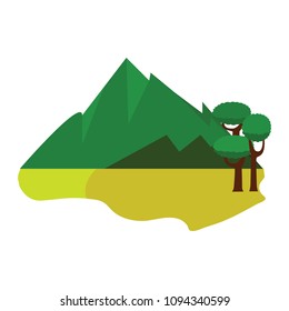 abstract cute landscape