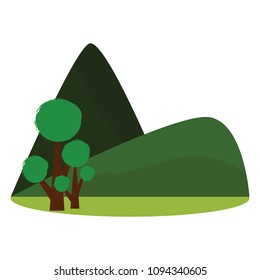 abstract cute landscape