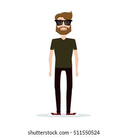 Abstract cute man