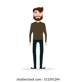 Abstract cute man