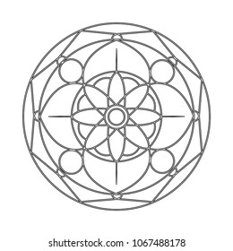 abstract cute mandala