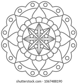 abstract cute mandala