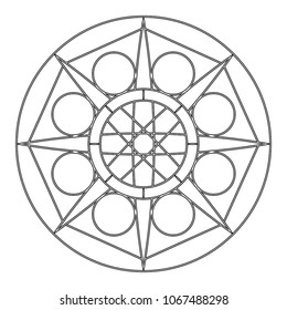 abstract cute mandala