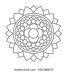 abstract cute mandala