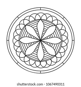 abstract cute mandala