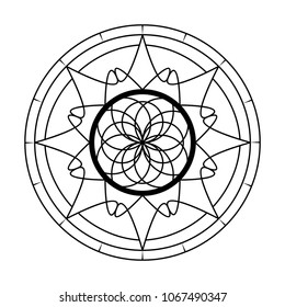 abstract cute mandala