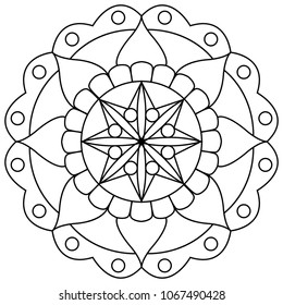 abstract cute mandala