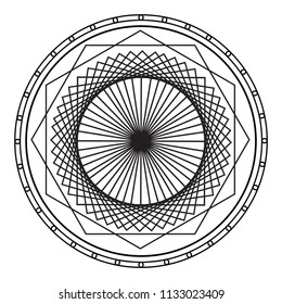 abstract cute mandala