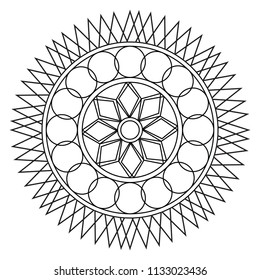 abstract cute mandala