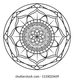 abstract cute mandala