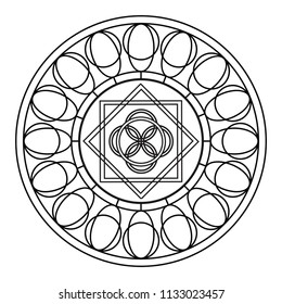 abstract cute mandala