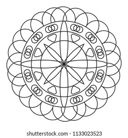 abstract cute mandala