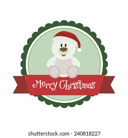 abstract cute merry christmas background with some special objects