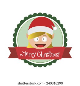 abstract cute merry christmas background with some special objects