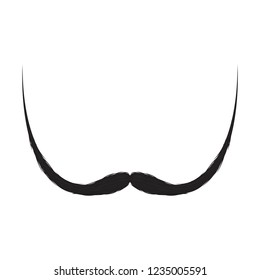 Abstract cute mustache