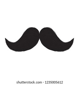 Abstract cute mustache