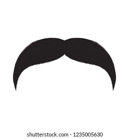 Abstract cute mustache