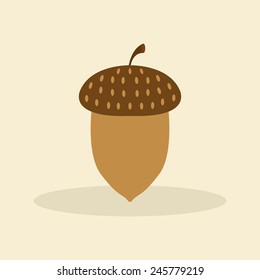 abstract cute nut on a special background