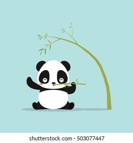 abstract cute panda