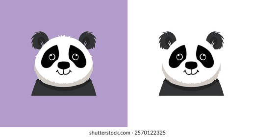 Abstract Cute Panda Drawing - Adorable Art for Kids