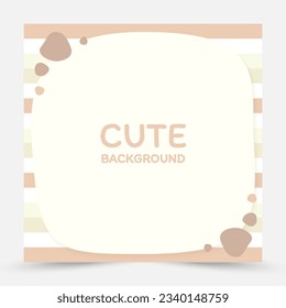 Abstract cute pastel background. Geometric shapes forms lines. minimal stylish cover template for social media