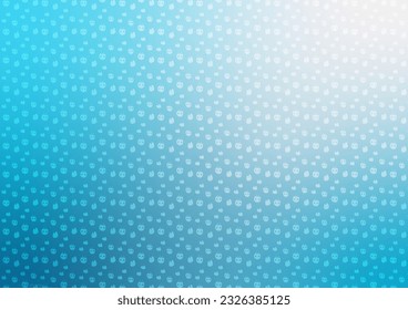 Abstract cute pattern hand draw banner cover blue background. vector illustration.
