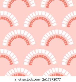 Abstract cute pink seamless pattern background, for fabric textile or food wrapping