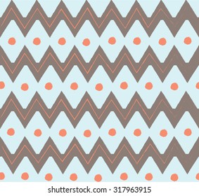 Abstract cute seamless geometric vector pattern background. Vector illustration
