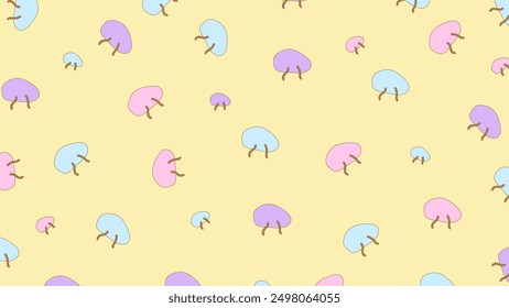 Abstract cute shape colorful on background. Cute pattern for banner.