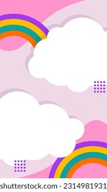 Abstract Cute Shape Frame Background